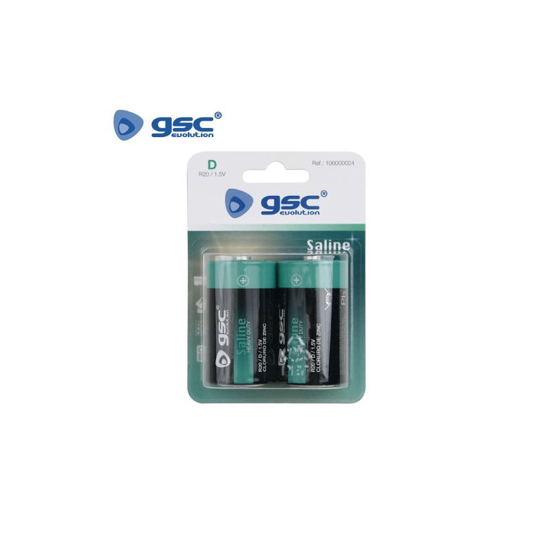 Pila Salina D R20 1,5v Evolucion Blíster 2 unidades GSC C6/72