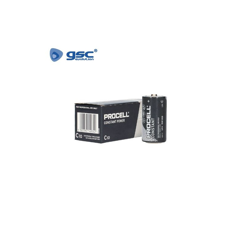 Pila Alcalina C LR014 1,5v Industrial Caja 10 Pilas PROCELL C10/50