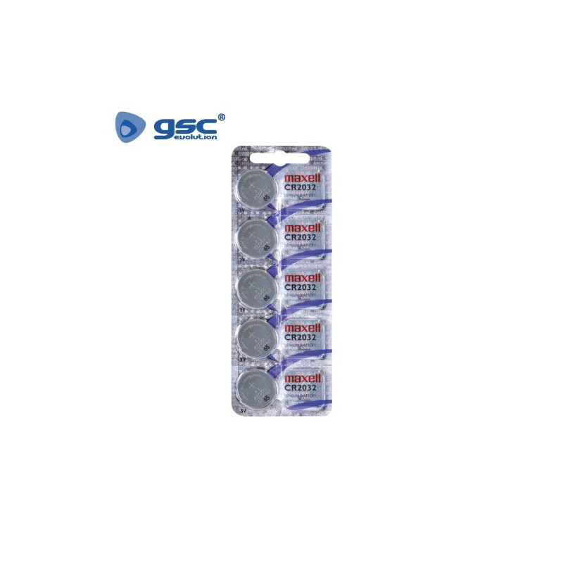 Pila Litio CR2032 3v Blíster 5 pilas MAXELL C20/400