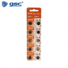 Pila botón Alcalina LR44 Blíster 10 pilas MAXELL C20/400