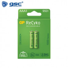 Pila Recargable AAA 1000 mAh Blister 2 pilas GP C10/100
