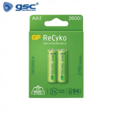Pila Recargable AA 2700 mAh Blister 2 pilas GP C1/10