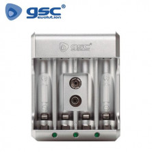 Cargador para pilas Recargables AA/AAA/9V GSC C10/60