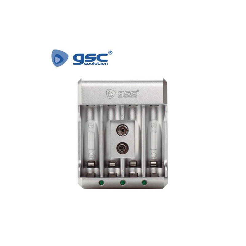 Cargador para pilas Recargables AA/AAA/9V GSC C10/60