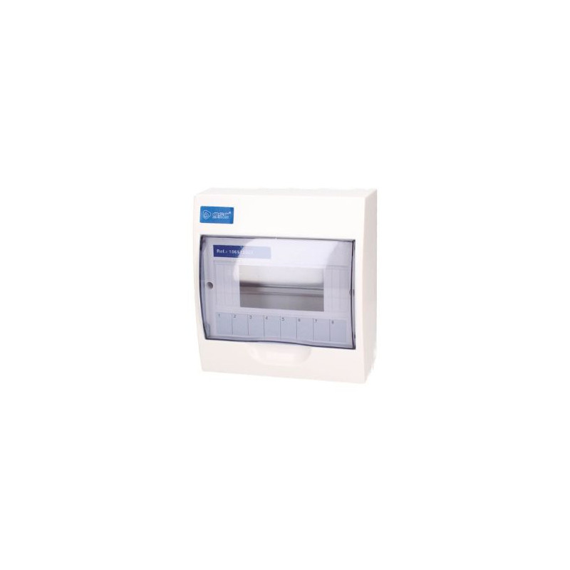 Armario eléctrico superficie 8 elementos Transparente 255x94x199mm GSC C1/16
