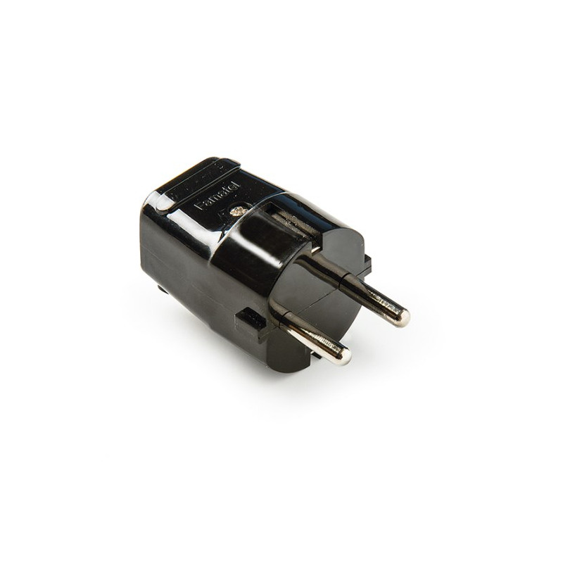 Clavija 16A 220V TT Negro Diámetro 4,8mm Retractilado FAMATEL  C60