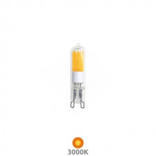 Bombilla G9 LED 2w 3000K 250Lm 60x15mm diámetro Transparente 220V ECONÓMICA SILVER C10