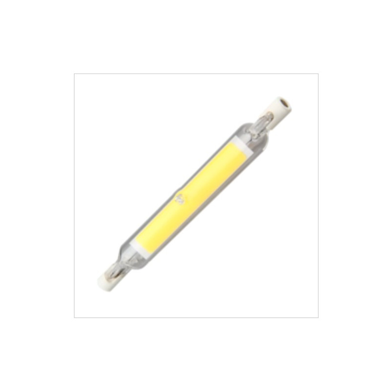 Bombilla Lineal LED R7s 78mm 4w 220V 3000K 500Lm ECONÓMICA SILVER C10