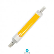 Bombilla Lineal LED R7s 118mm 8w 5000K 1055Lm 220V ECONÓMICA SILVER C10 UUS