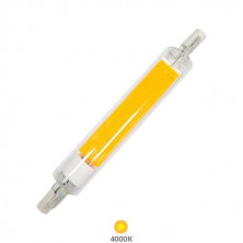 Bombilla Lineal LED R7s REGULABLE 118mm 7,6w 4000K 850Lm Diámetro 16mm 220V SILVER C1/10