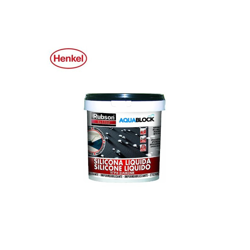 Rubson Silicona Líquida Aquablock SL3000 25Kg Negro C1