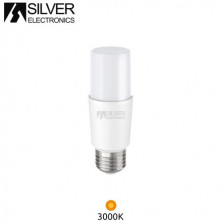 Bombilla Tubular LED T37 9w E27 3000K 806 Lm Diámetro 121mm ECONÓMICA SILVER C10