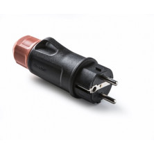 Clavija 16A 220V con prensaestopa Negro TT IP54 IK08 FAMATEL 14