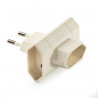 Adaptador Triple Blanco 10A-220V FAMATEL C1/25