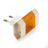 Adaptador Doble con piloto Blanco 10A-220V FAMATEL UUS