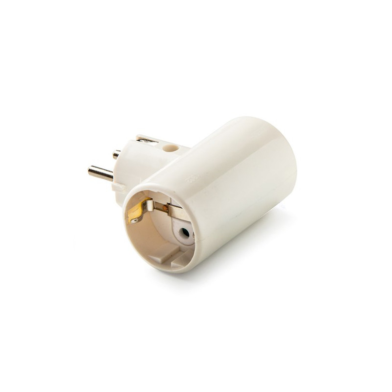 Adaptador Doble Cerámica Blanco TT 16A-220V FAMATEL C1/10