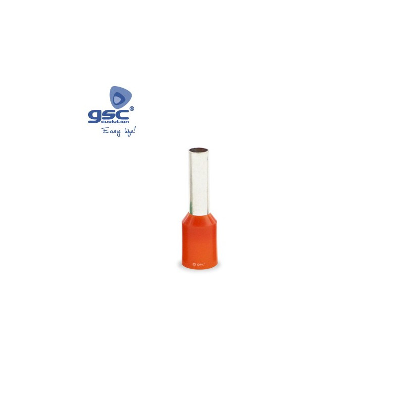 Punteras aisladas sección de 4mm Naranja Bolsa 50 unidades GSC