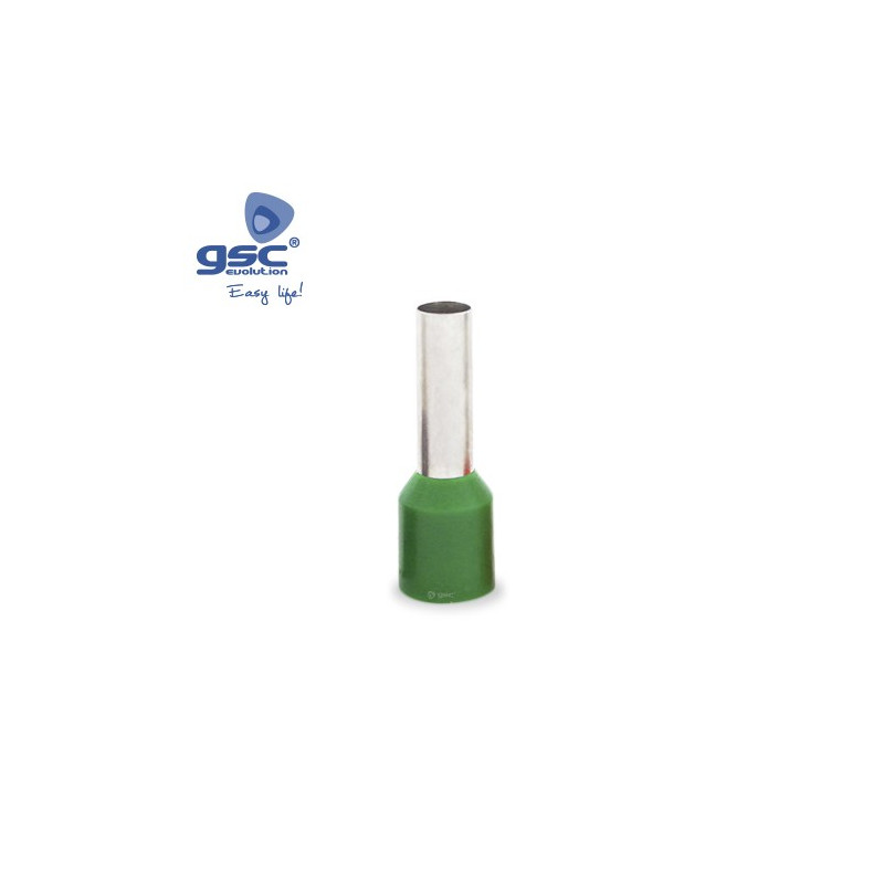 Punteras aisladas sección de 6mm verde Bolsa 50 unidades GSC