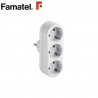 Adaptador Triple Blanco TT 16A-220V FAMATEL C1/9