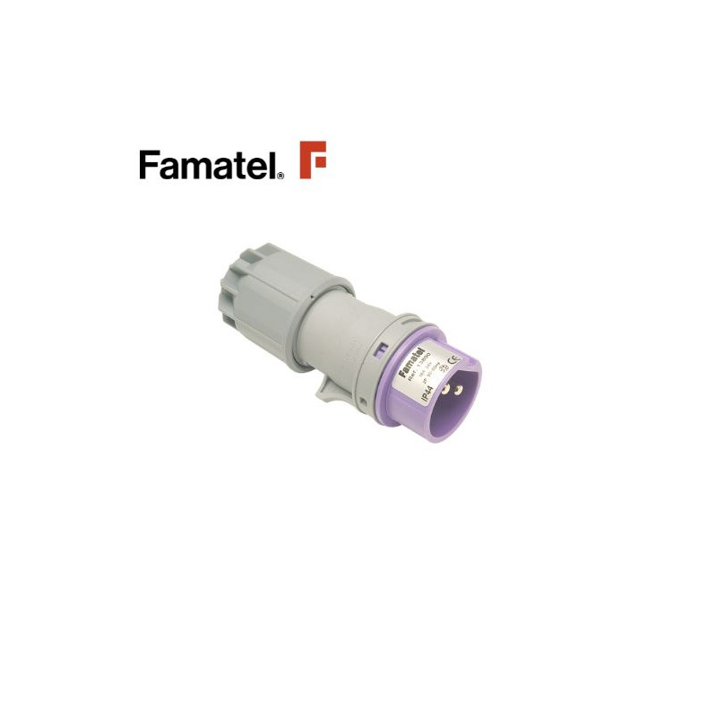 Clavija CETAC 2P 16A 20-25V IP44 FAMATEL C1/10