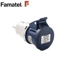 Adaptador CETAC 2P+TTL 16A a clavija movil 16A 4,8 FAMATEL | 12