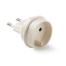 Adaptador Europeo - Clavija Schuko Blanco 10A - 220V FAMATEL C50