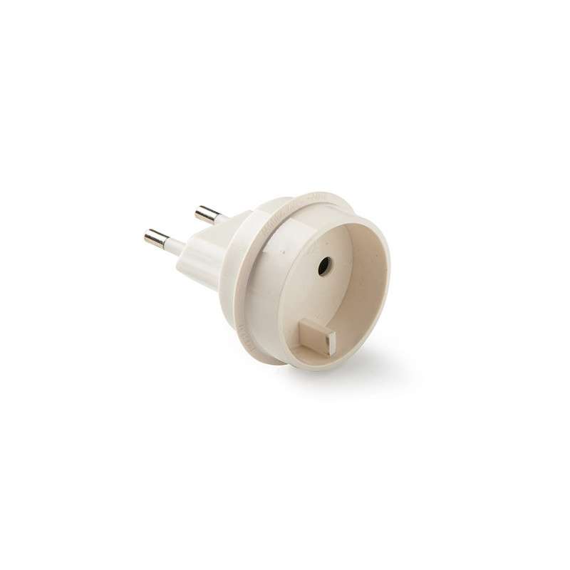 Adaptador Europeo - Clavija Schuko Blanco 10A - 220V FAMATEL C50