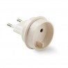 Adaptador Europeo - Clavija Schuko Blanco 10A - 220V FAMATEL C50