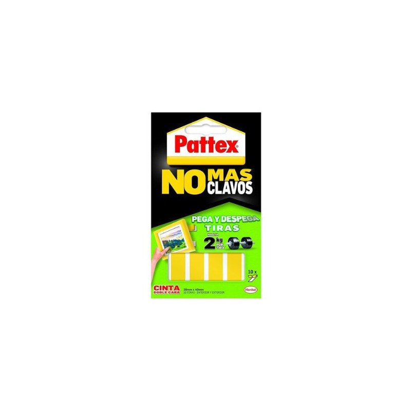 Pattex No mas Clavos Tiras precortadas Amarilla C12
