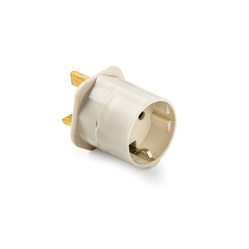 Adaptador Inglés - Europeo Blanco 10A-220V FAMATEL C20