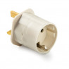 Adaptador Inglés - Europeo Blanco 10A-220V FAMATEL C20
