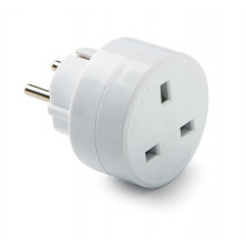 Adaptador Europeo inglés Blanco 13-16A-220V Blister FAMATEL C30