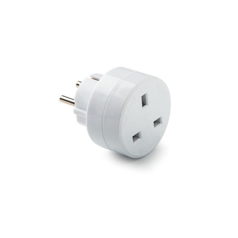 Adaptador Europeo inglés Blanco 13-16A-220V Blister FAMATEL C30