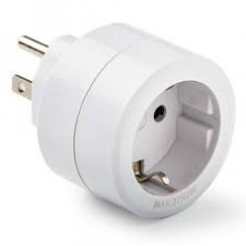 Adaptador americano europeo Blanco 15A-220V Blister FAMATEL C10