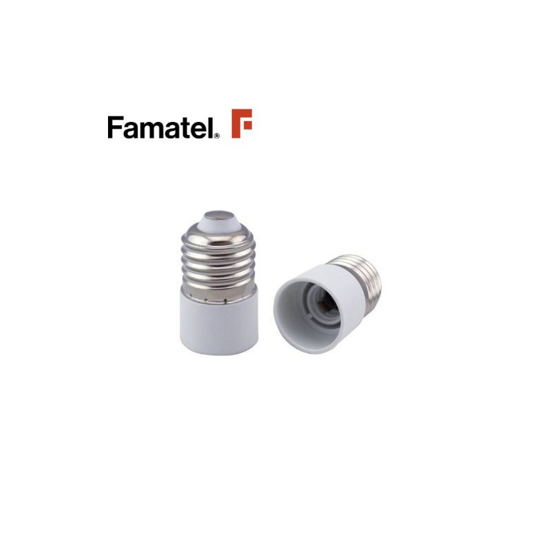 Portalámpara Conversor E27 Macho a E14 Hembra FAMATEL C1/10