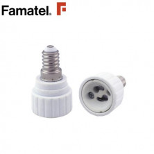 Portalámpara Conversor E14 Macho a GU10 Hembra FAMATEL C1/10