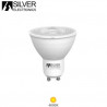 Bombilla Dicróica LED GU10 5w 4000K 400Lm 220V ECONÓMICA SILVER C10