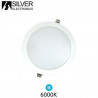 Downlight LED Redondo EMPOTRABLE 24w 6000K Color del marco Blanco 225x12mm ECO SILVER C1