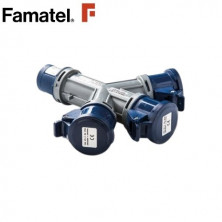 Adaptador 3 tomas a CETAC 3P+N+T 32A 380V FAMATEL | 4