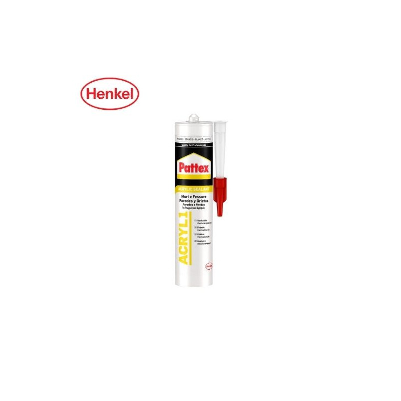 Pattex Acril 1 Paredes y Grietas Blanco Cartucho 300ml