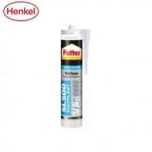 Pattex Silicona SL500 Multiusos Cartucho 300ml - Negro C12