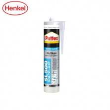 Pattex Silicona SL500 Multiusos Cartucho 300ml - Transparente