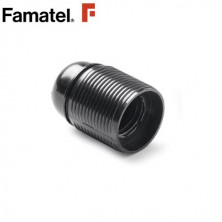 Portalámpara E27 Baquelita Roscado Negro FAMATEL | 30