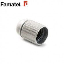 Portalámpara E27 Baquelita Roscado Blanco FAMATEL C30