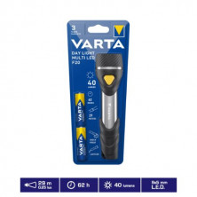 Linterna Day Light Multi LED F20 40Lm (Funciona con 2 pilas AA incluidas) VARTA