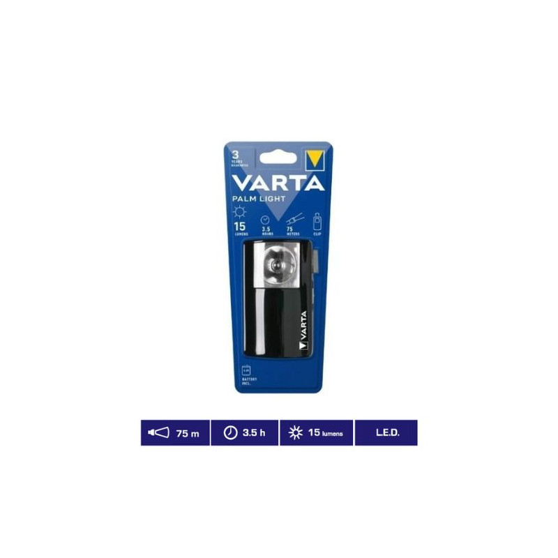 Linterna Palm Light (Funciona con 1 pila 4,5V incluida) VARTA UUS