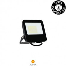 Proyector LED 30W 3000K 5250Lm Negro IP65 FORGE PRO+ Línea Profesional 5 años de garantía SILVER
