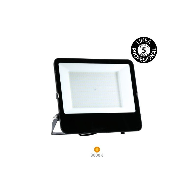 Proyector LED 200W 3000K 35000Lm Negro IP65 FORGE PRO+ Línea Profesional 5 años de garantía SILVER