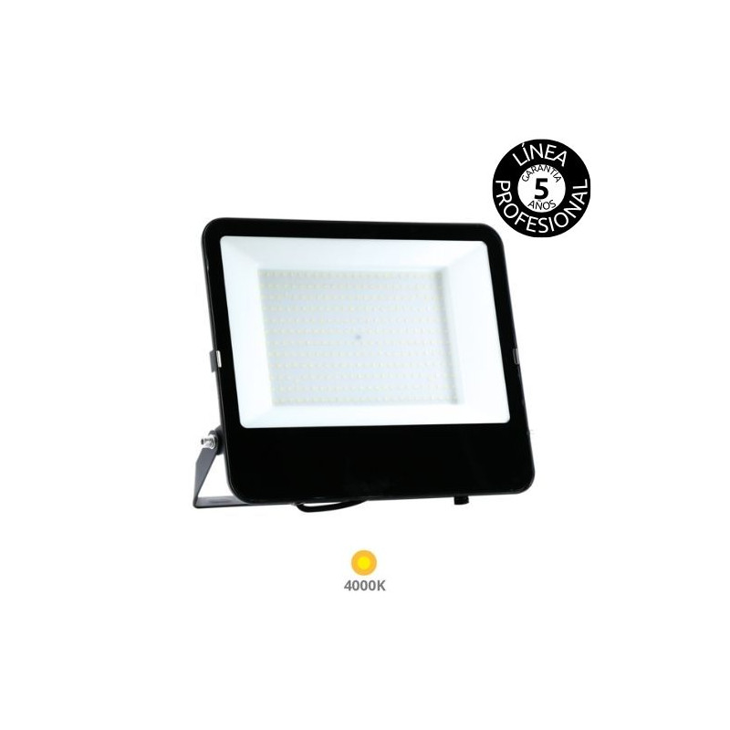 Proyector LED 200W 4000K 35000Lm Negro c/conector IP68 FORGE PRO+ Profesional 5 años garantía SILVER