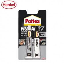 Pattex Nural 27 Blister 120 ml - Soldadura metálica en frío 5 minutos - C12